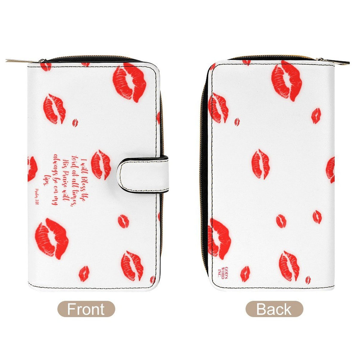 YOUR PRAISE WILL ALWAYS BE ON MY LIPS  Design Leather Wallet