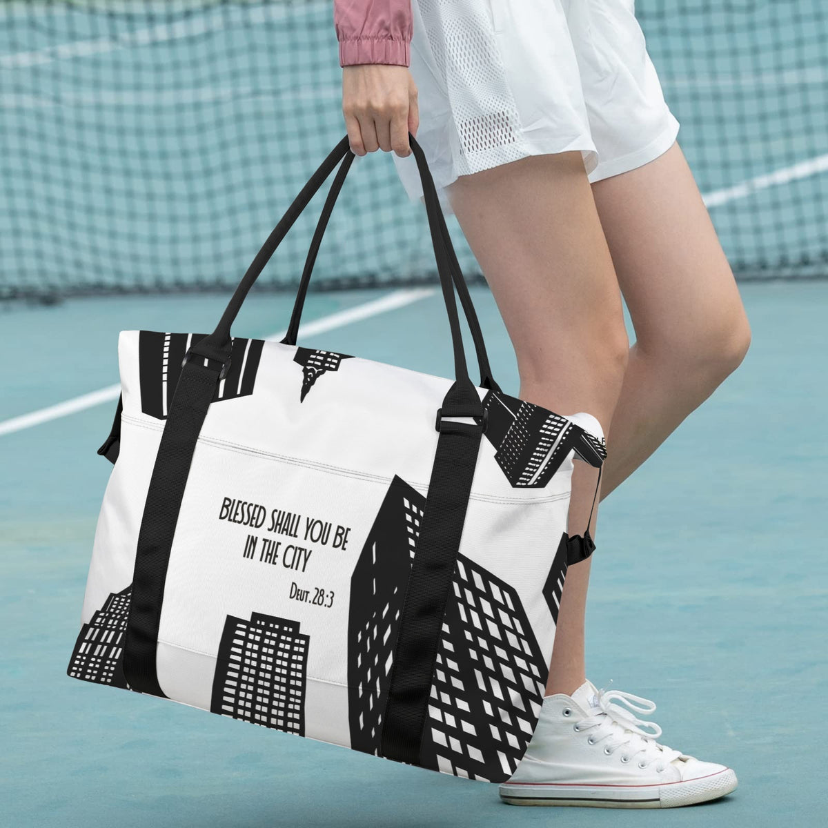 BLESSED SHALL YOU BE IN THE CITY  Ultra-Large Capacity Duffle Bag