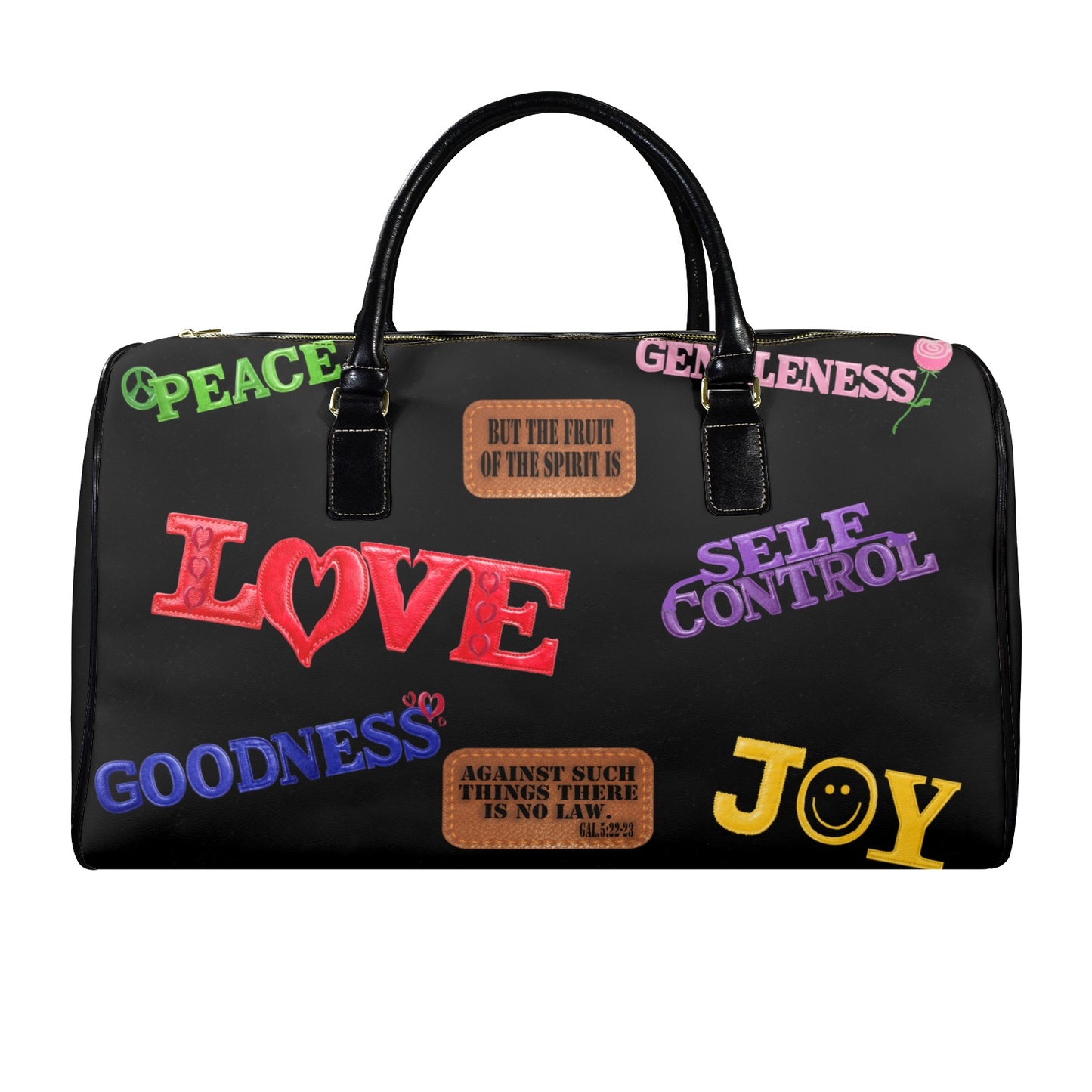 LEATHER FRUIT OF THE SPIRIT TRAVEL BAG