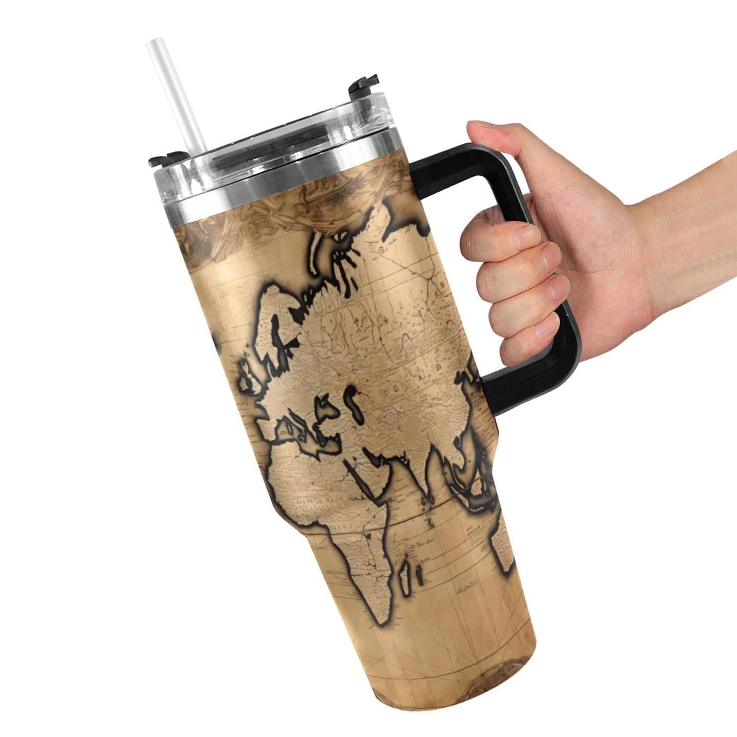 BLESSED COMING AND GOING 40oz Tumbler with Black Handle
