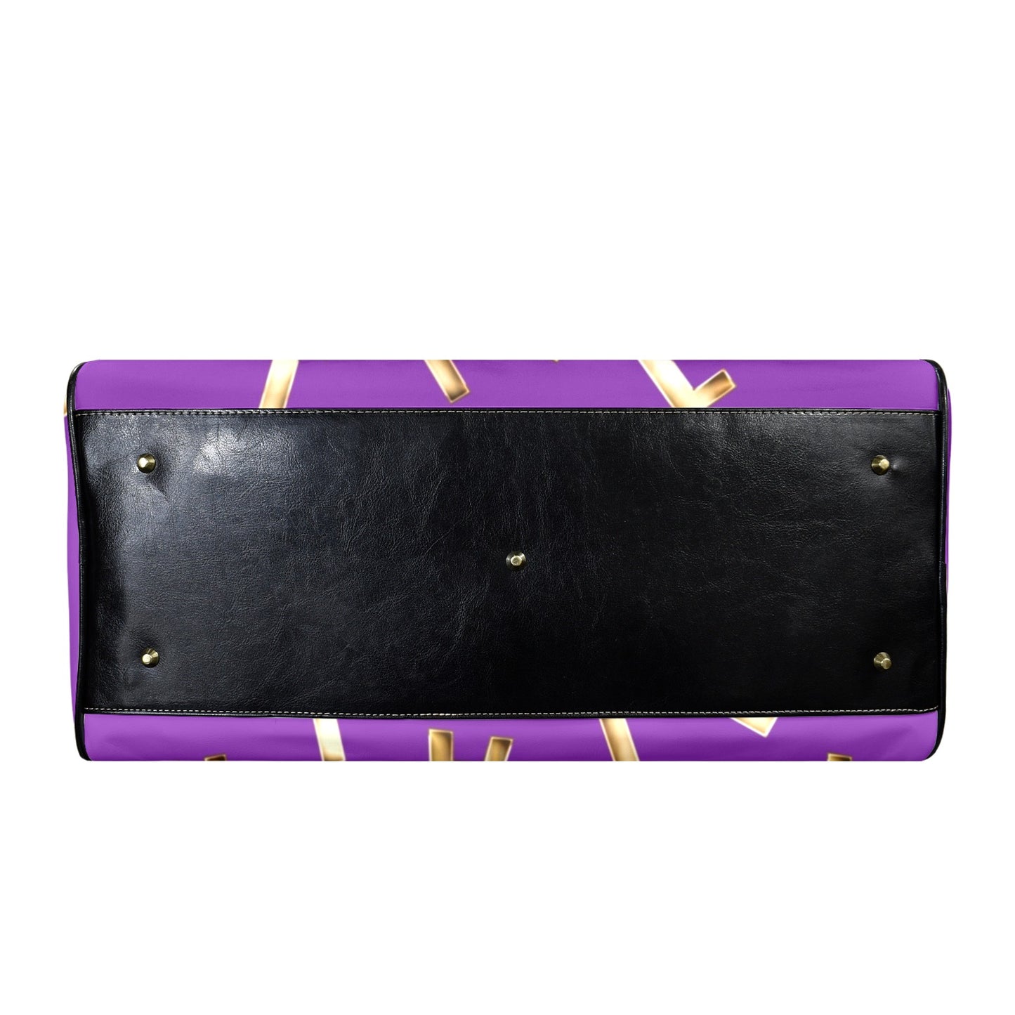 LEATHER PURPLE FAITH COMES BY HEARING TRAVEL BAG