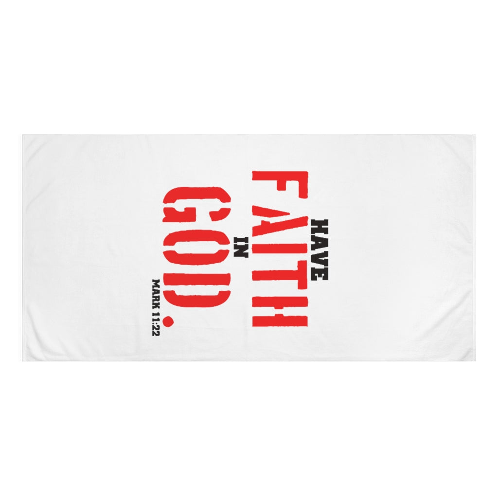 Mink-Cotton Towel  Have Faith In God.