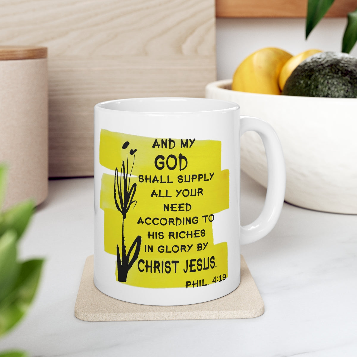 Bible Verse Scripture Mug 11oz And My God Shall Supply...