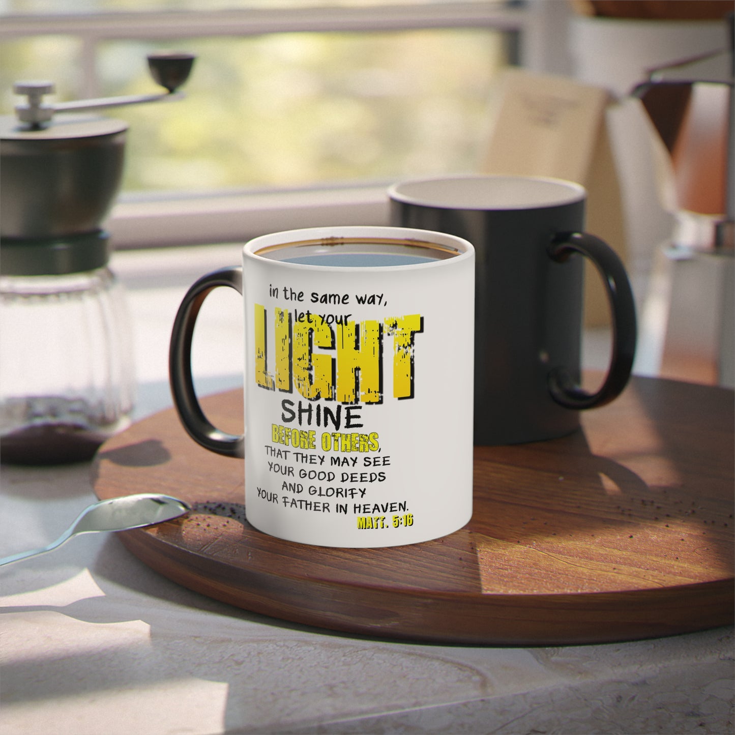 Bible Verse Scripture Magic Mug 11oz. And In The Same Way Let Your Light...