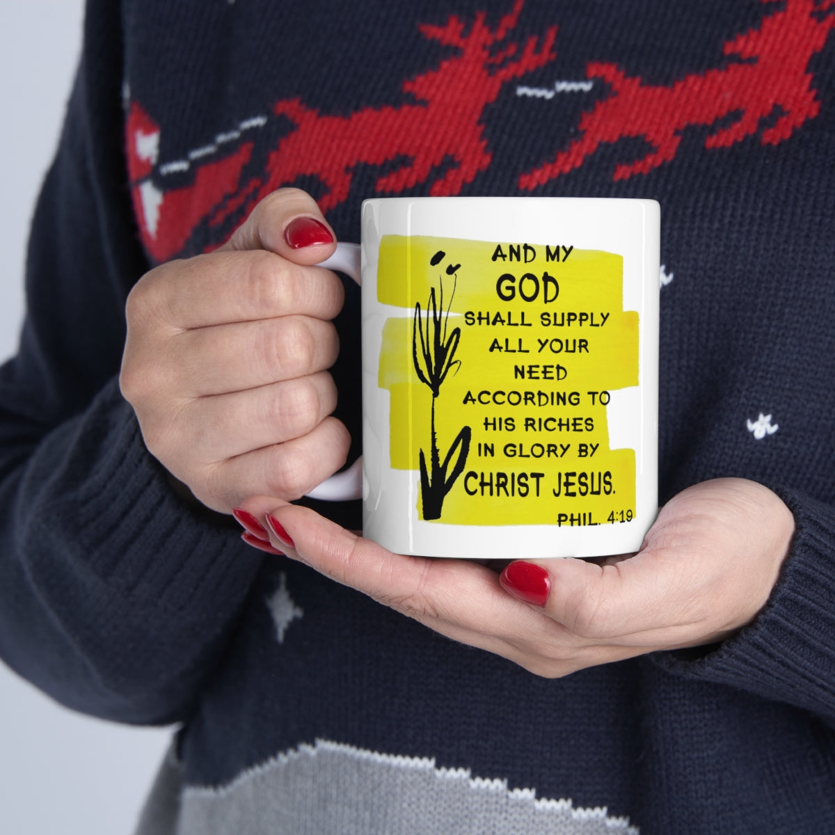 Bible Verse Scripture Mug 11oz And My God Shall Supply...