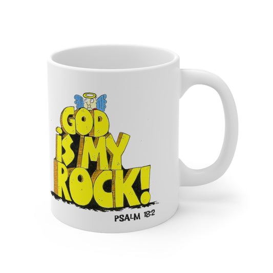 Bible Verse Scripture Mug 11oz God Is My Rock