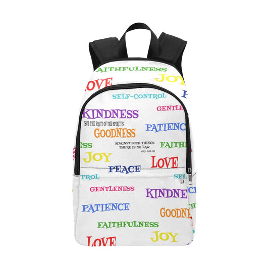 Fruit Of The Spirit Bible Verse Book Bag /Back Pack