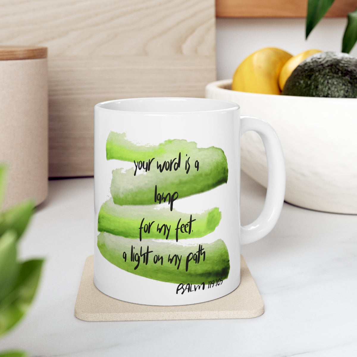 Bible Verse Scripture Mug 11oz Your Word Is A Lamp...