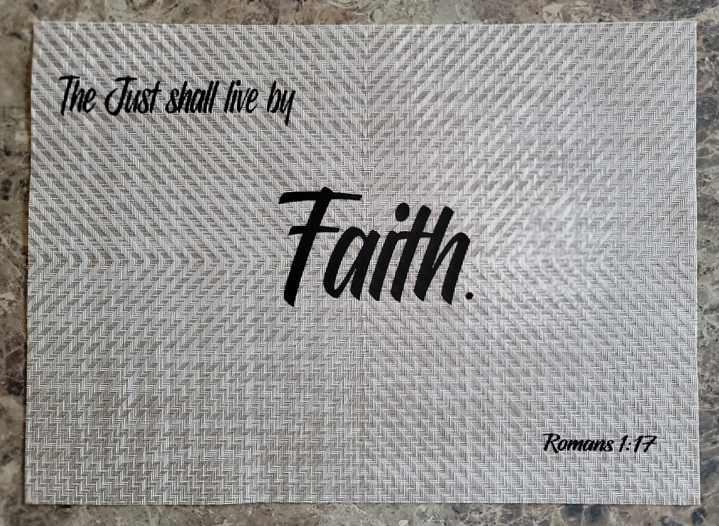 Faith Scripture Table Place Mats