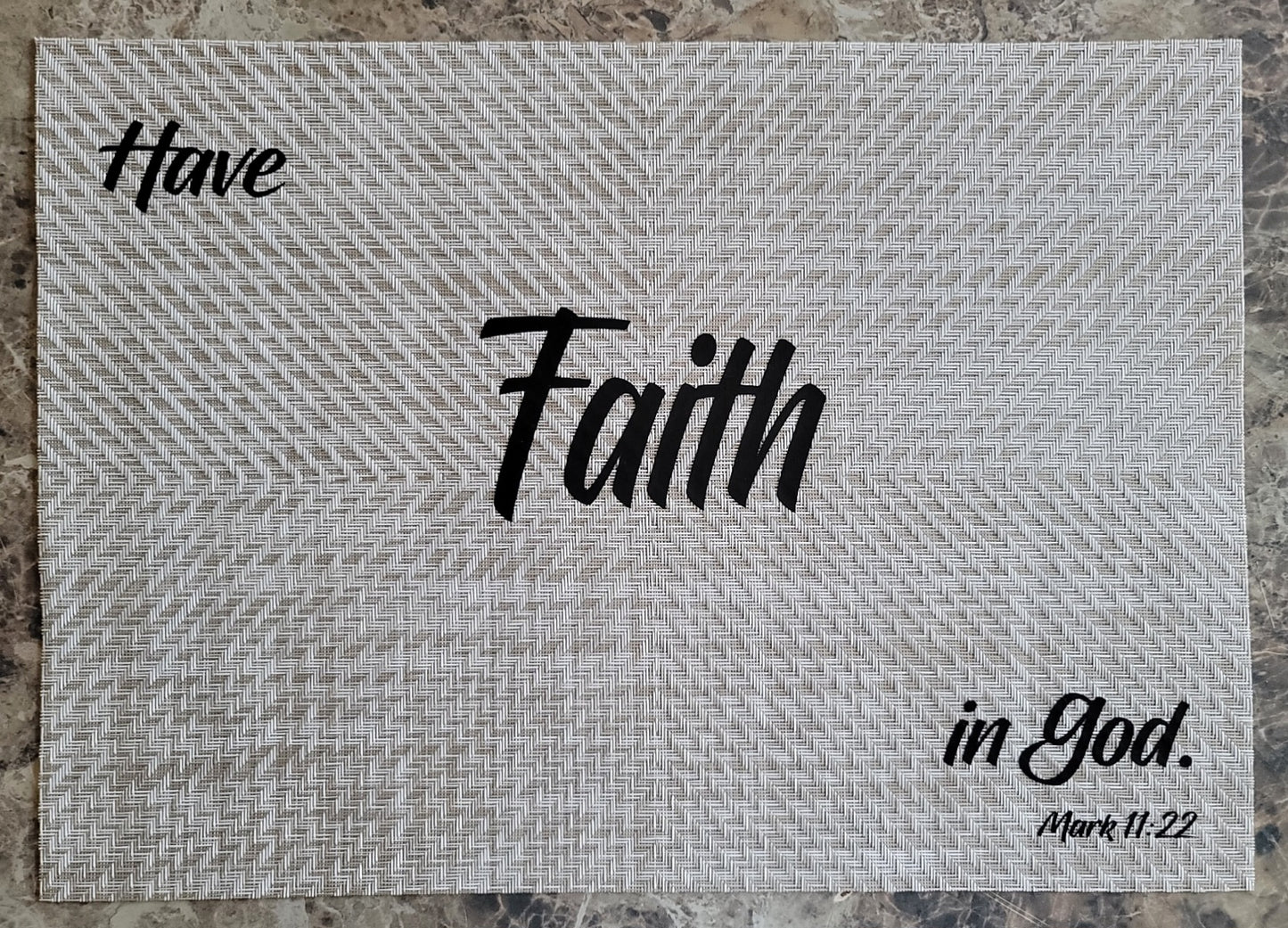 Faith Scripture Table Place Mats