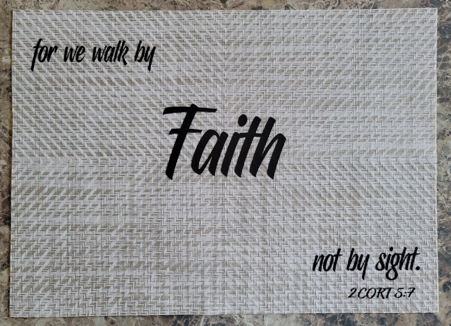Faith Scripture Table Place Mats