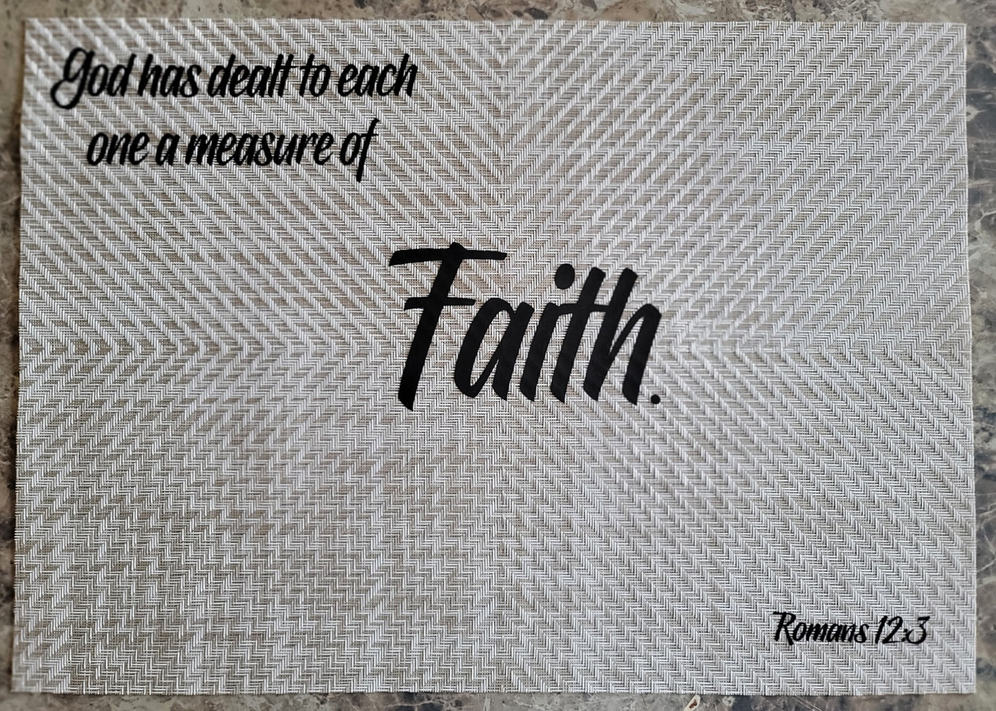 Faith Scripture Table Place Mats