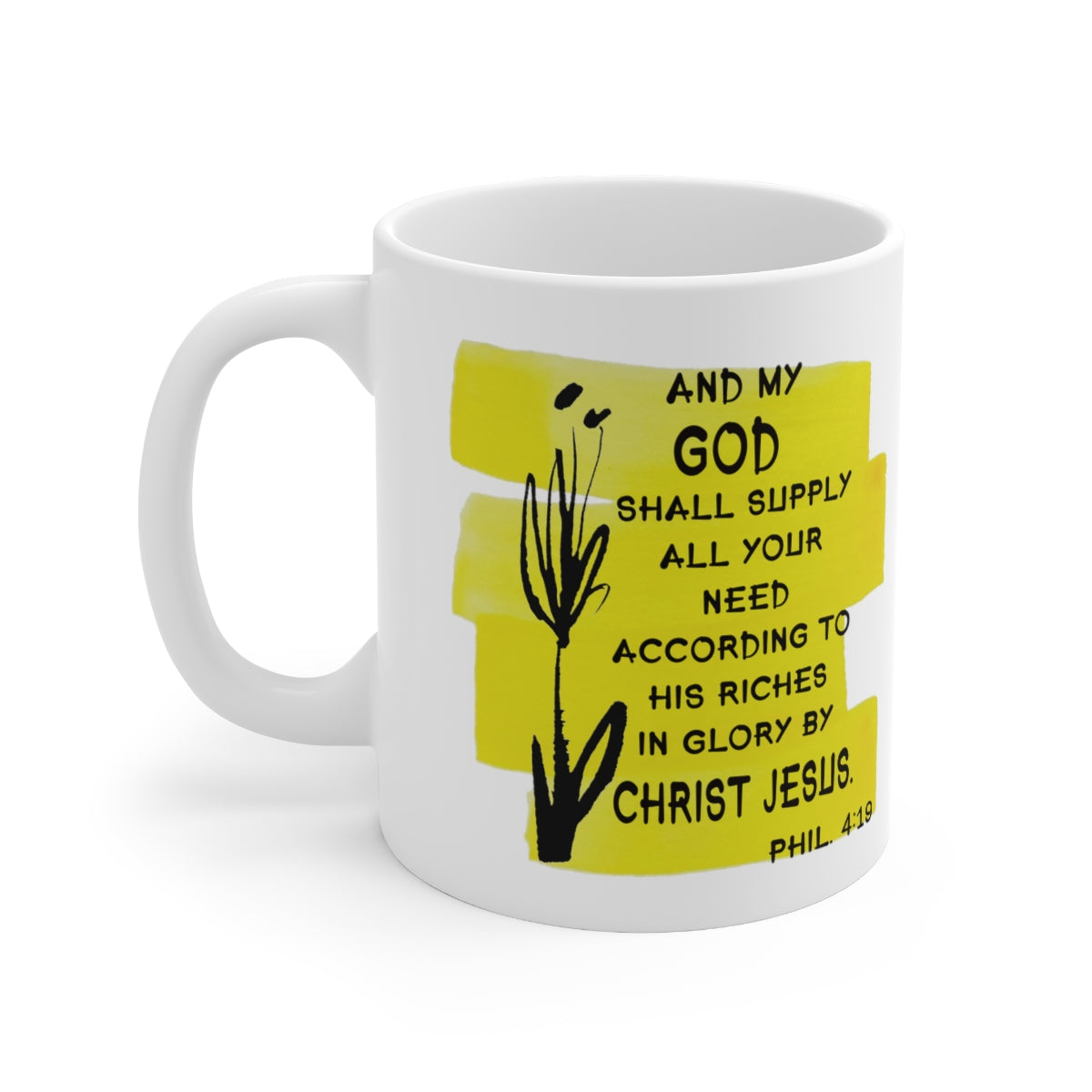 Bible Verse Scripture Mug 11oz And My God Shall Supply...