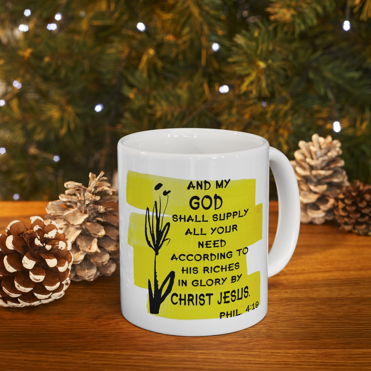 Bible Verse Scripture Mug 11oz And My God Shall Supply...