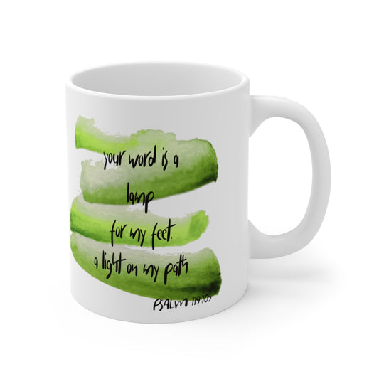 Bible Verse Scripture Mug 11oz Your Word Is A Lamp...